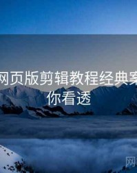 汤不热网页版剪辑教程经典案例，带你看透