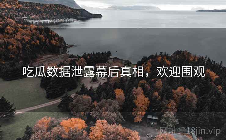 吃瓜数据泄露幕后真相，欢迎围观