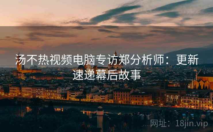 汤不热视频电脑专访郑分析师：更新速递幕后故事